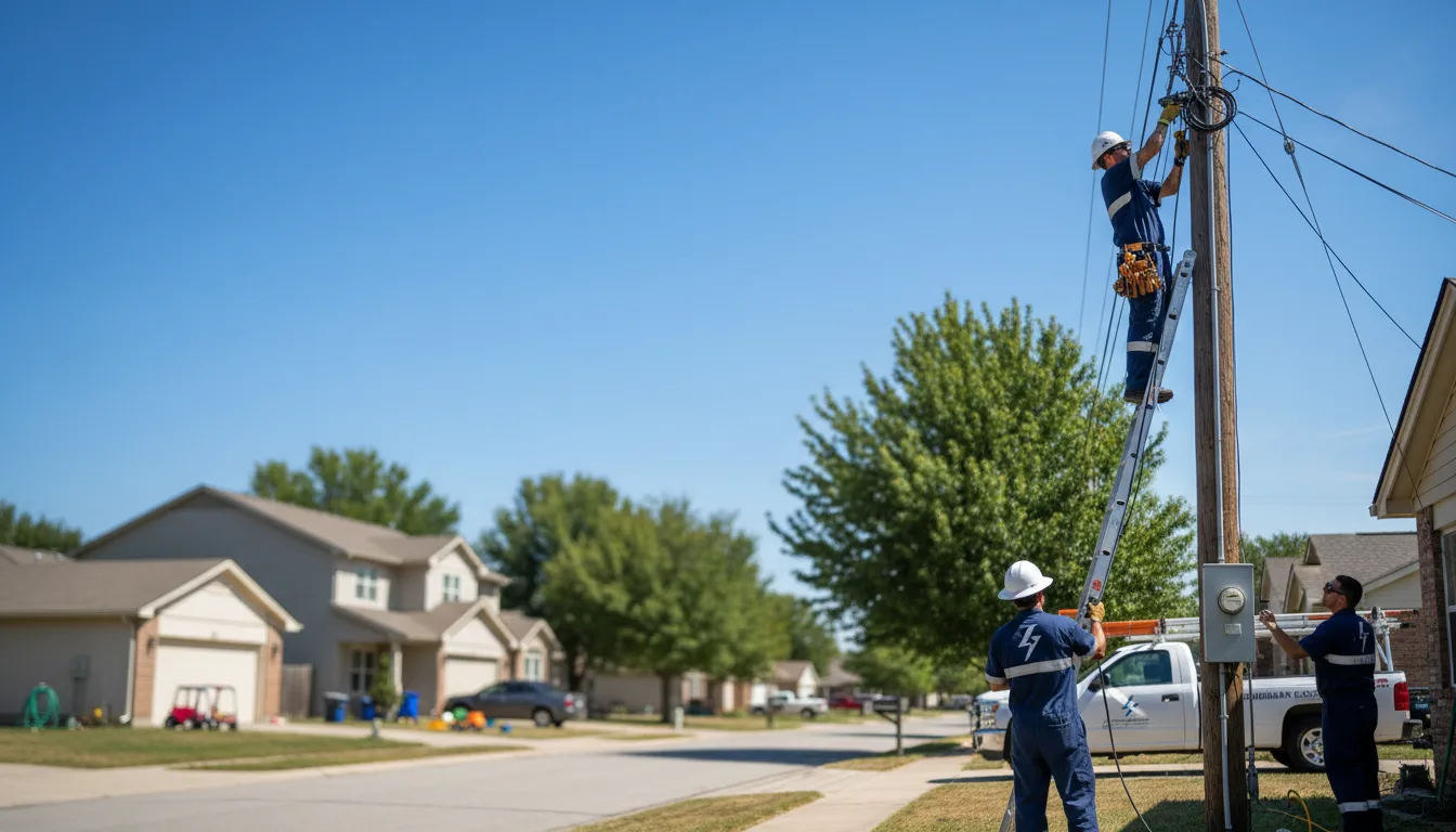 Residential electrician providing installation services in Blaine, ME